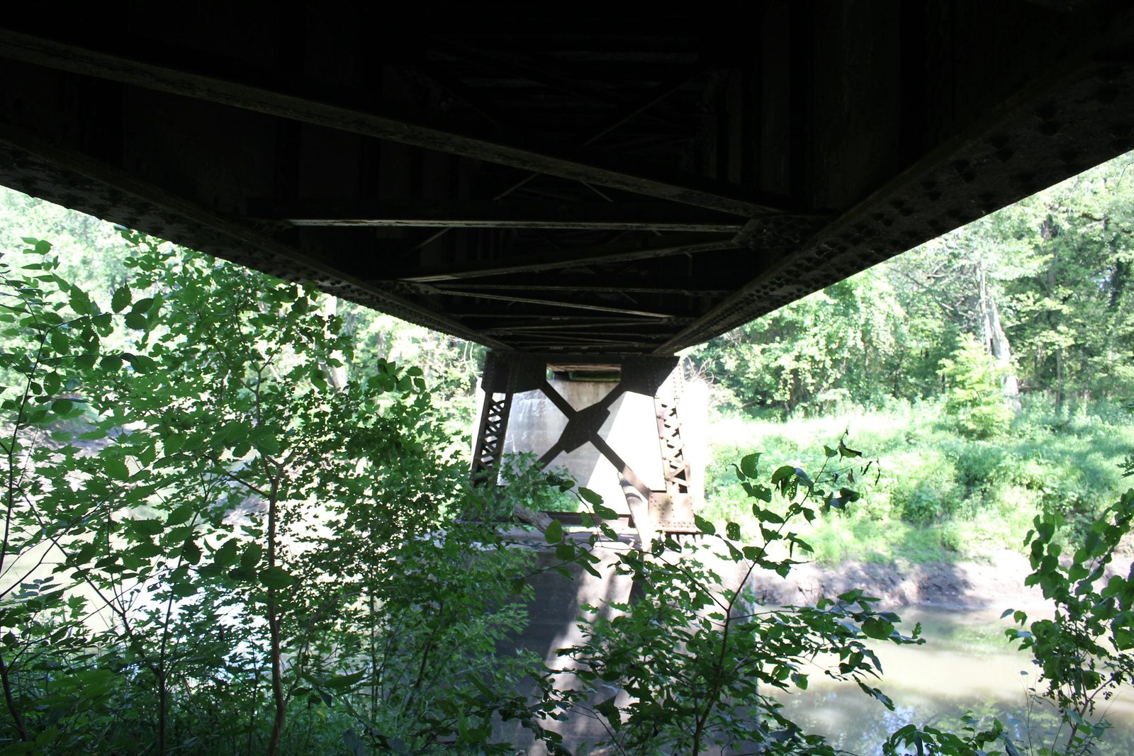 Under bridge